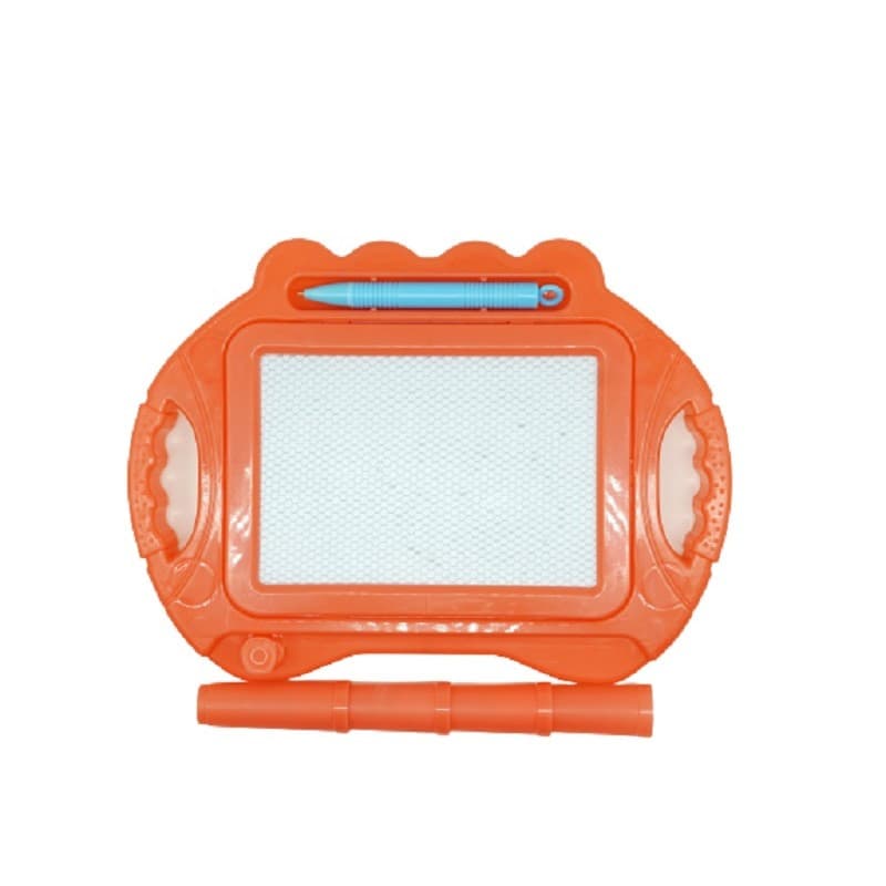 Tabla Magnetica pentru desen, Pix, forma dreptunghi, dimensiuni 23x17 cm, Dezvolta Creativitatea, cu picioare suport, Portocaliu — principală