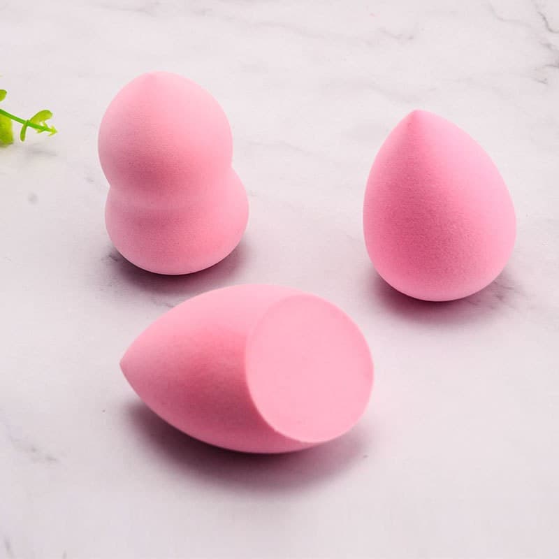 Set 3 buretei machiaj, premium, roz — varianta 2