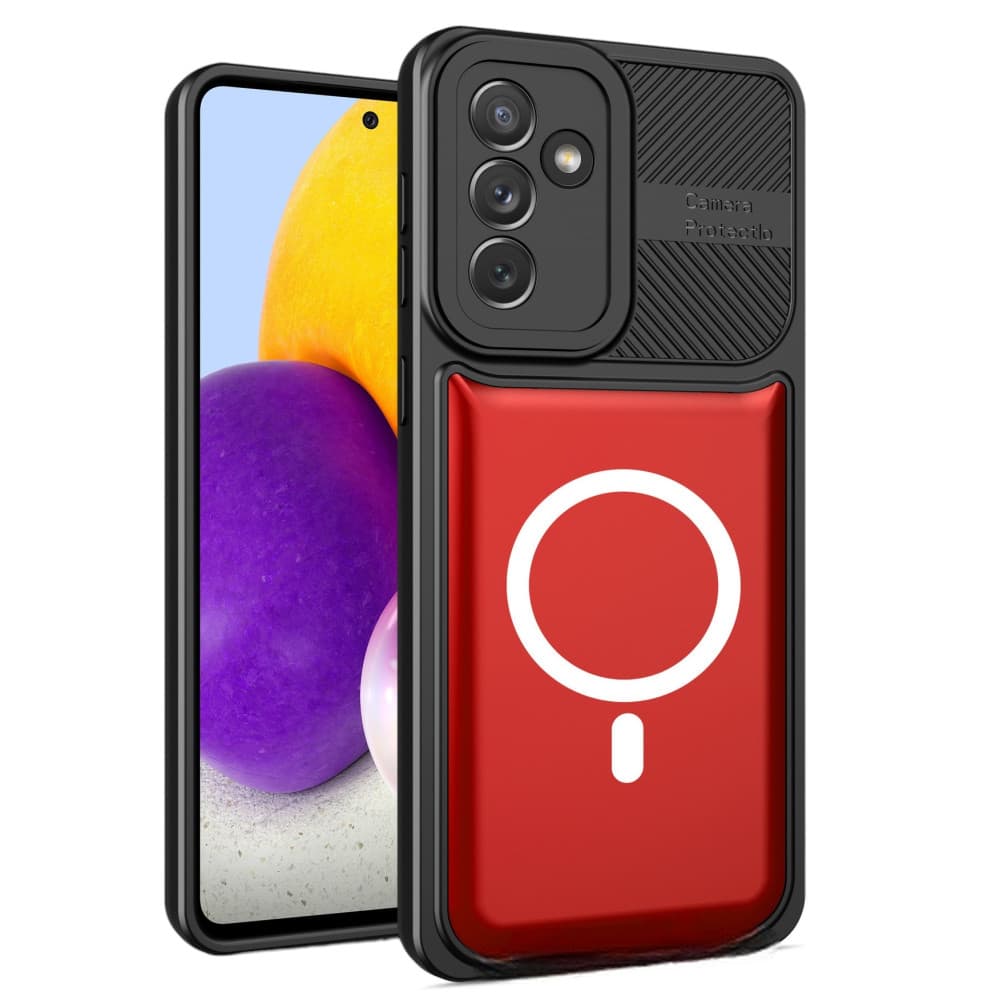 Husa Samsung Galaxy A54 5G, Urban Series, prindere suport auto magnetic, antisoc, rosie — principală