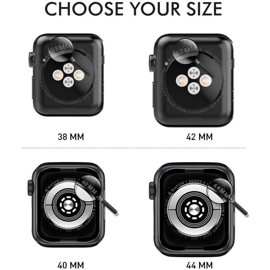 Husa Apple Watch Series 4/5 44 mm Full TPU 360°, transparenta — varianta 4