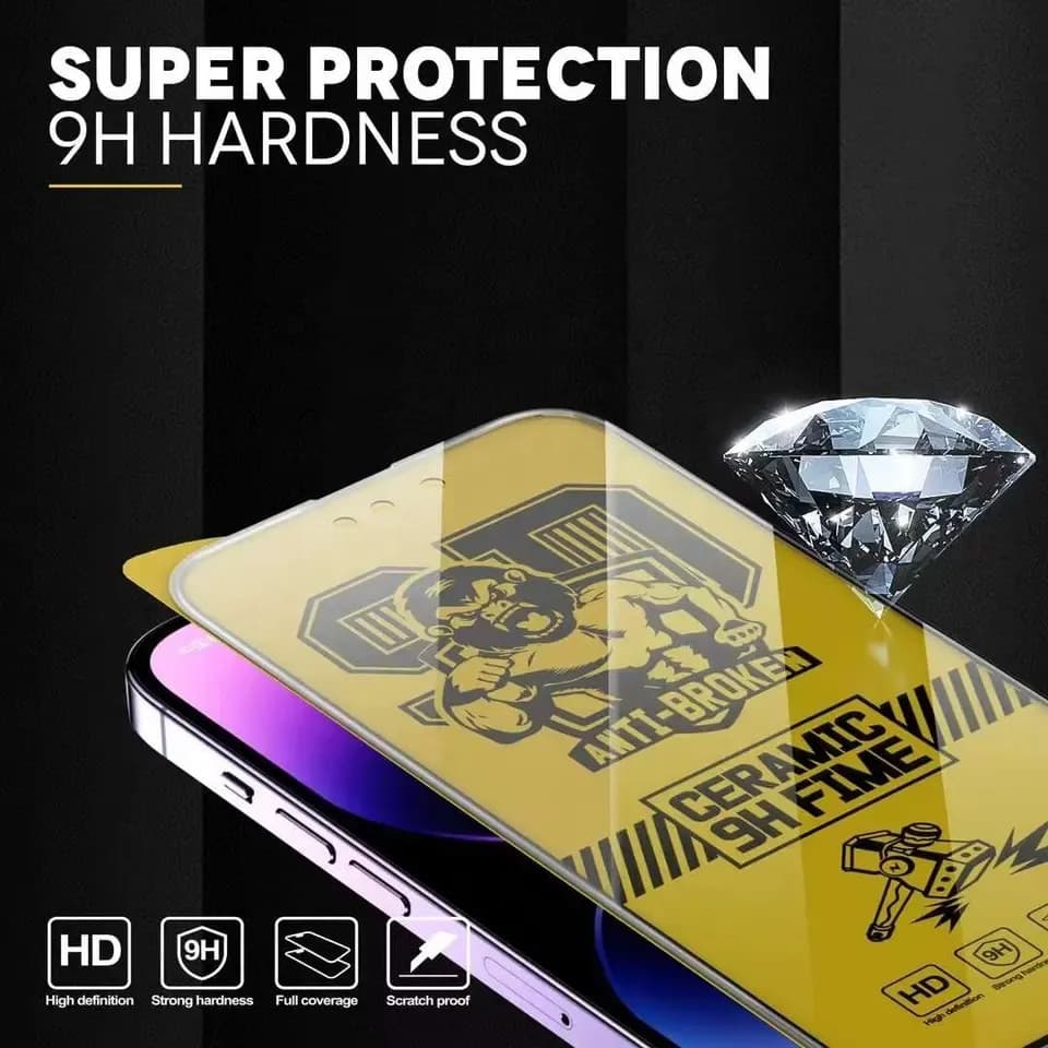 Folie de protectie Apple iPhone 14 Plus, Ceramic 9H Film, margini negre — varianta 4