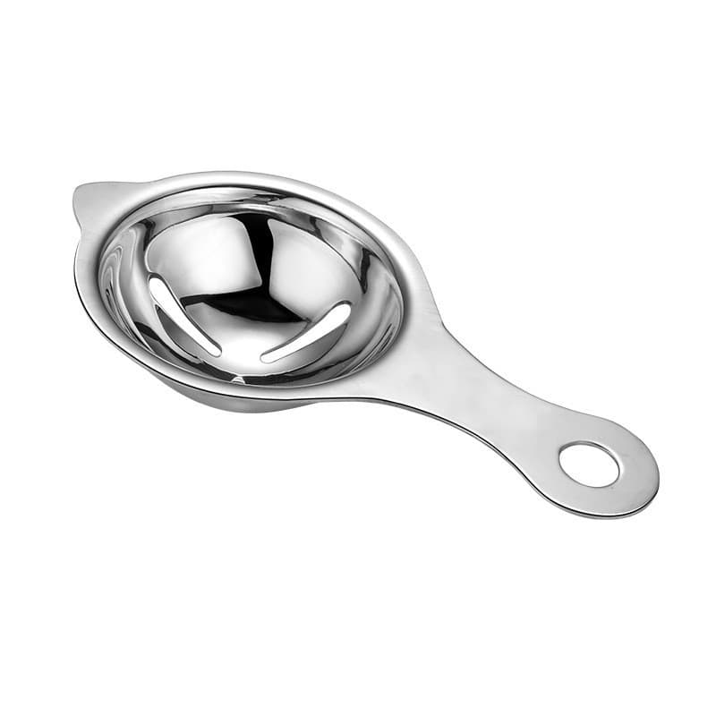 Separator de oua, separa albusul de galbenus, inox, usor de folosit, 14 x 7.5 cm, argintiu — principală