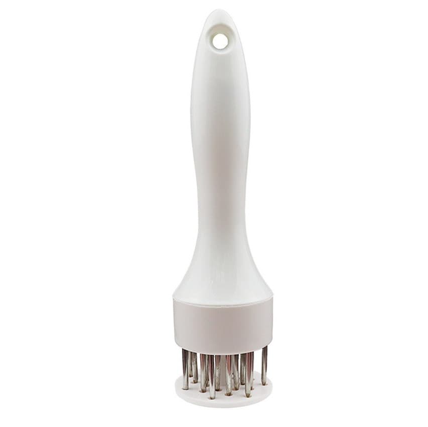 Ustensila pentru fragezit carnea, 21 de tije ascutite din inox 304, 20 cm, alb — principală