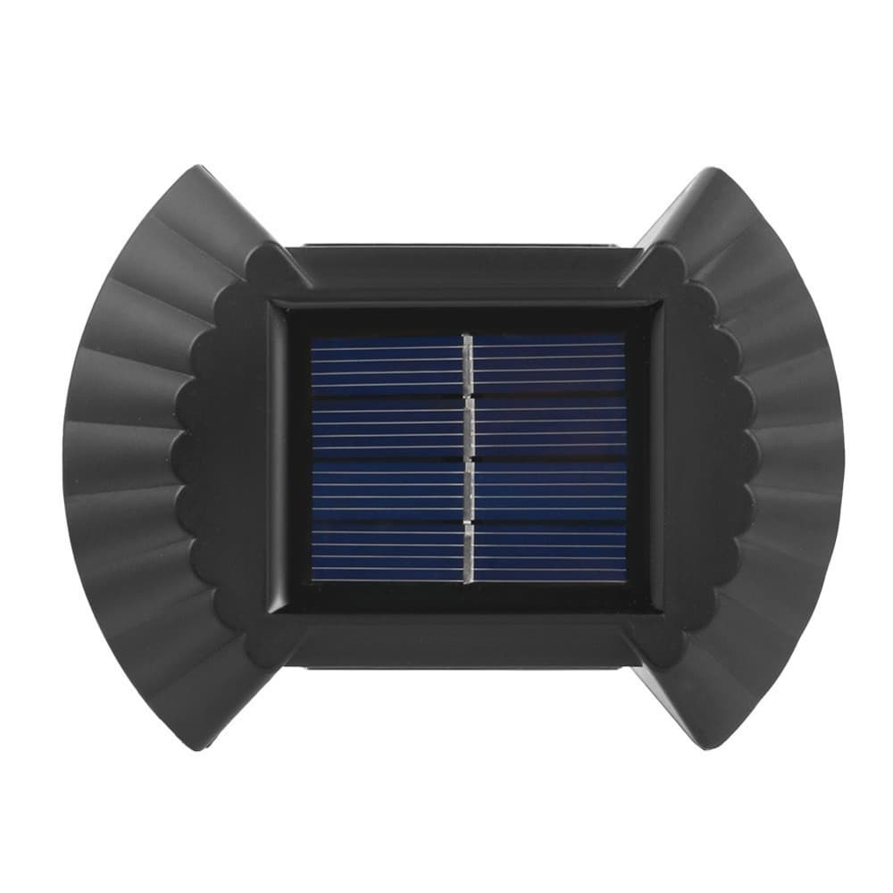 Set 2 aplice solare LED bidirectionale pentru perete, 8 LED-uri, alb rece — principală