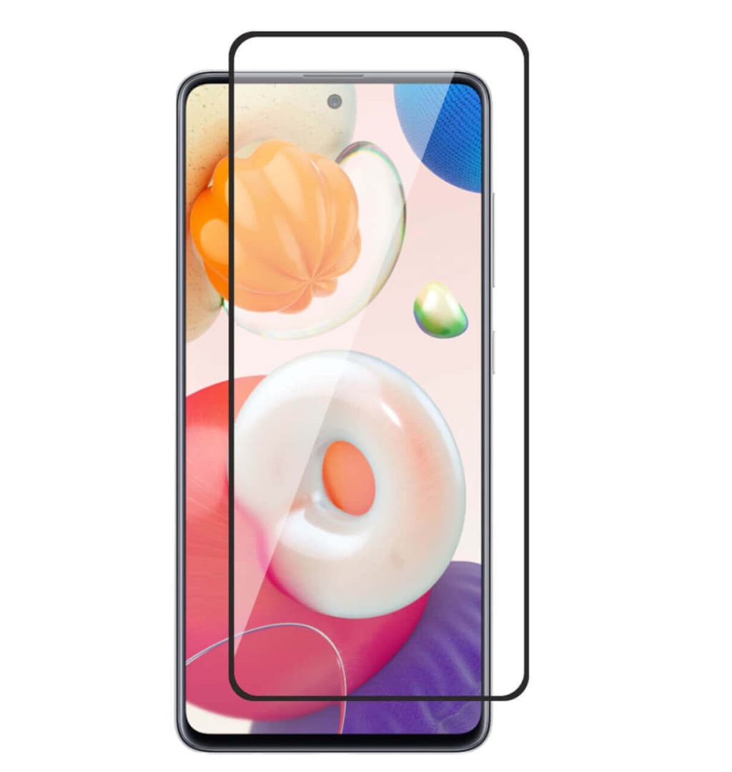 Folie sticla Samsung Galaxy A51, Full Glue 111D Crown, margini negre — 2