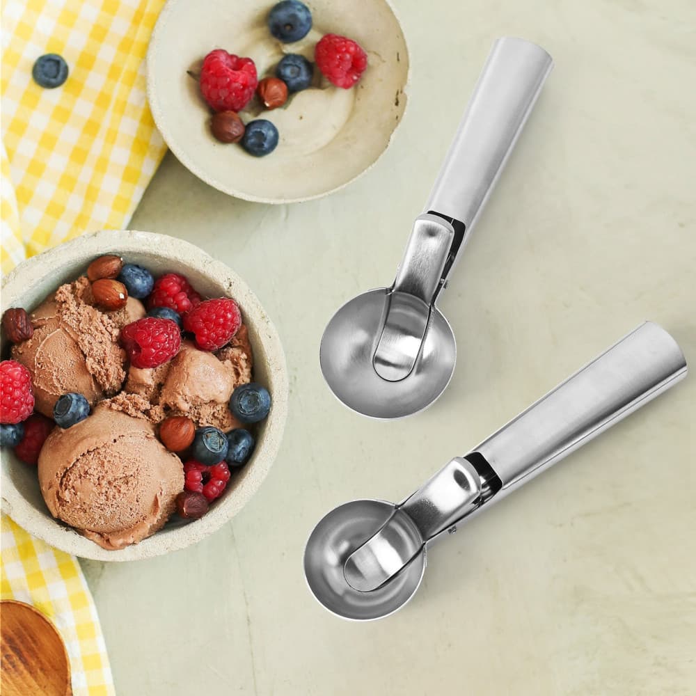 Lingura dozatoare inghetata Cool Serving, inox, argintie — varianta 5