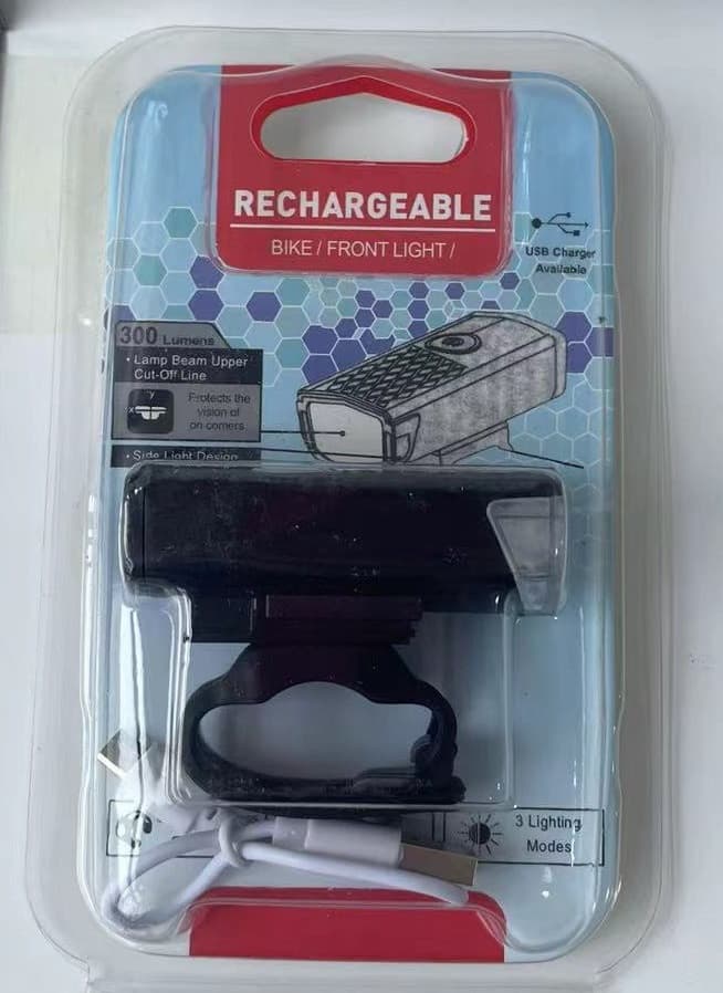 Far cu LED proiector pentru bicicleta/trotineta, reincarcabil, cablu USB inclus, negru — varianta 5