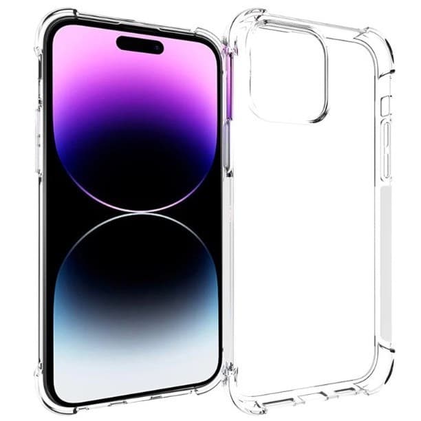 Husa Apple iPhone 15 Pro, TPU transparent, intarituri in colturi, grosime 1,5 mm — principală
