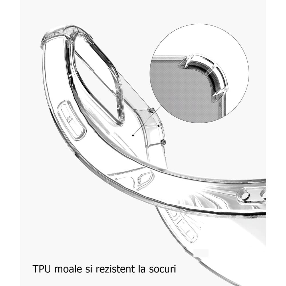 Husa Apple iPhone 15 Plus, TPU transparent, intarituri in colturi, grosime 1,5 mm — varianta 3