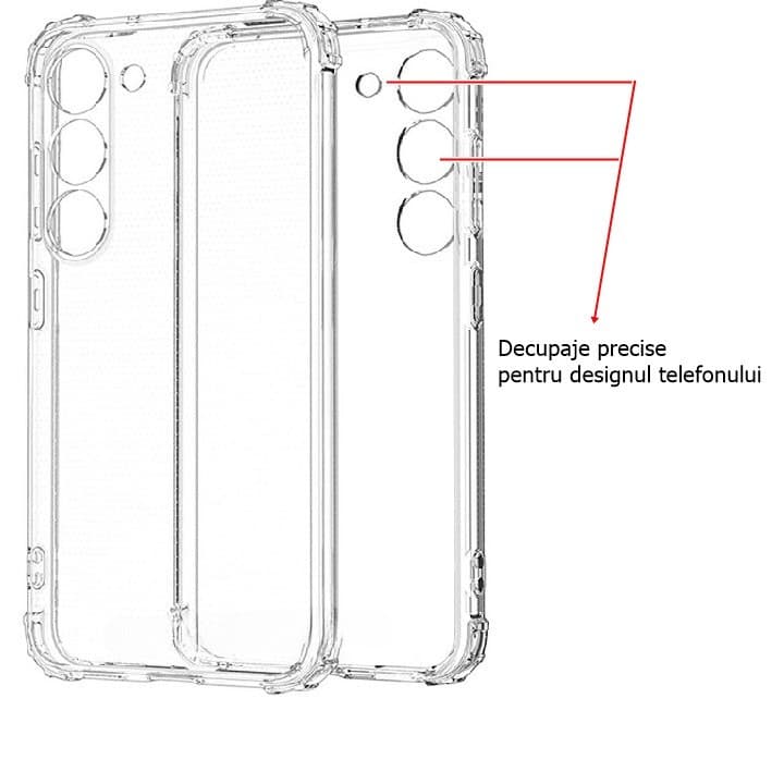 Husa Samsung Galaxy A14 5G, TPU transparent, intarituri in colturi, grosime 1,5 mm — varianta 2