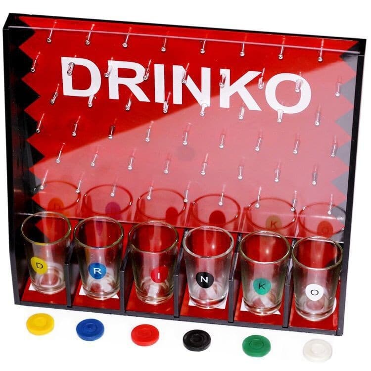 Joc de Baut Gravitational, pentru Petreceri, Interactiv, pana la 6 Jucatori, Pahare de Shot Incluse, 25.5 x 6.7 x 27.5 cm, Rosu — principală