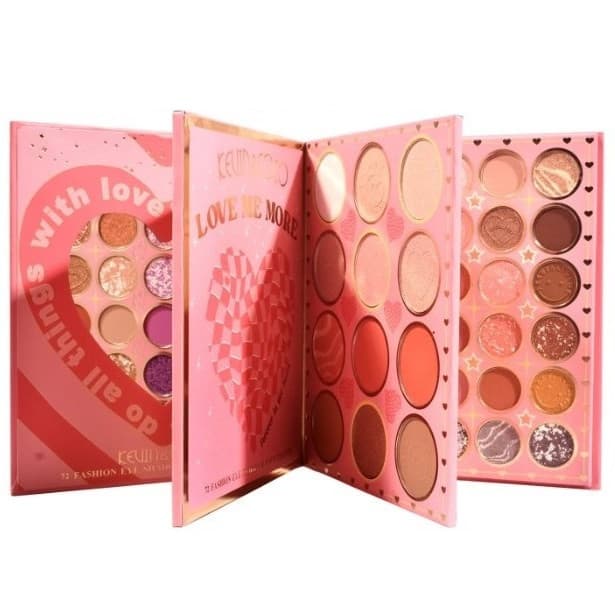 Paleta de Farduri Kevin&Coco, 72 culori, Stil Carte, 3 Straturi, Pudra Compacta, Clasic, Fara Sulfati, 14 x 14 cm, 90 g, multicolor — principală