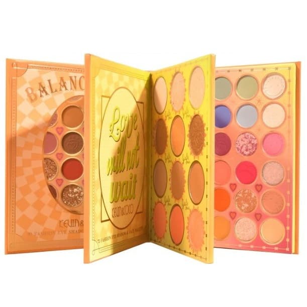 Paleta de Farduri Kevin&Coco, 72 culori, Stil Carte, 3 Straturi, Pudra Compacta, Clasic, Fara Sulfati, 14 x 14 cm, 80 g, multicolor — principală
