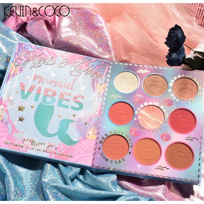 Paleta farduri Kevin&Coco, 69 nuante, blush, iluminator, conturing, deschidere tip carte, 18.6 x 16.5 cm, 97 g, multicolor — varianta 2