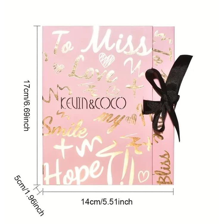 Set cosmetice Kevin & Coco, 4 Lip gloss, paleta farduri 40 culori nuante nude / rose, cutie cadou, Fara Sulfati, Pudra Compacta, Clasic, 17 x 14 x 5 cm, multicolor — varianta 2