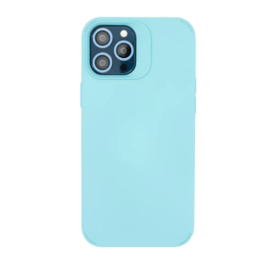 Husa protectie Apple iPhone 15 Pro Max, Shockproof Silicone, catifea in interior, folii de protectie camere incluse, Albastru — varianta 2