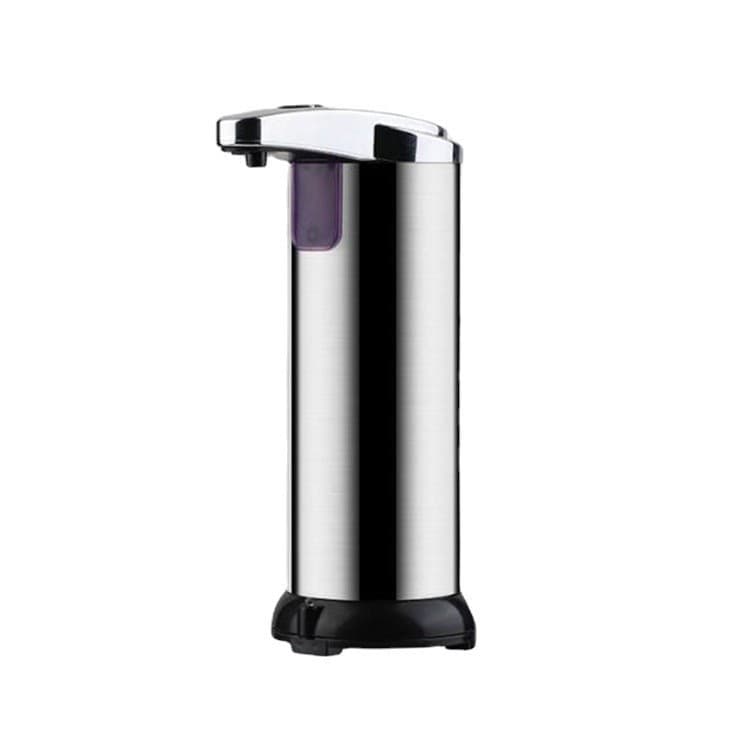 Dispenser pentru Sapun Lichid/Dezinfectant, cu Senzor Infrarosu de Miscare, din Otel Inoxidabil, 250 ml, 19 x 11 cm, Gri — principală