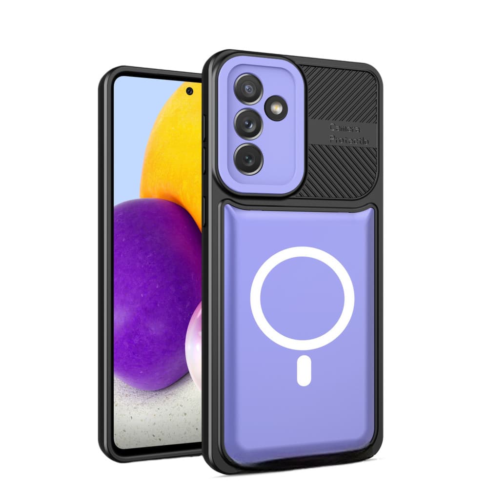 Husa Samsung Galaxy A24 4G, Urban Series, prindere suport auto magnetic, antisoc, mov — principală