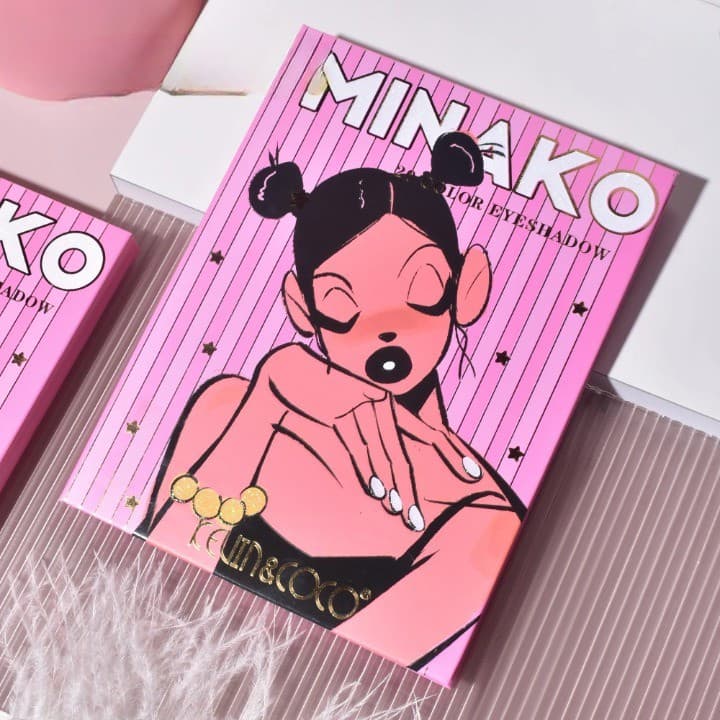 Paleta de machiaj KEVIN & COCO, 20 culori Pink Girl, fard de pleoape si blush, roz — varianta 3