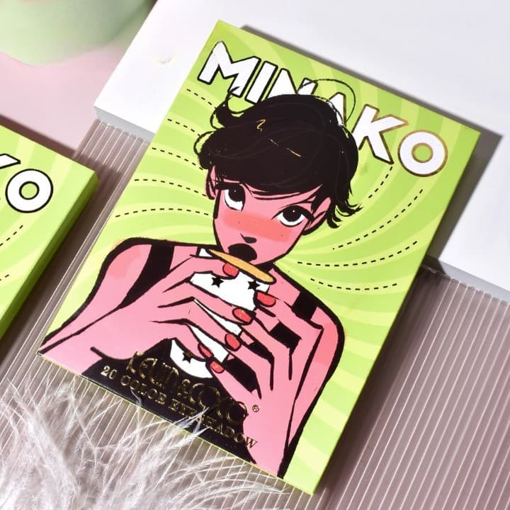 Paleta de machiaj KEVIN & COCO, 20 culori Green Girl, fard de pleoape si blush, verde — varianta 2