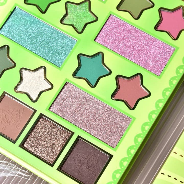 Paleta de machiaj KEVIN & COCO, 20 culori Green Girl, fard de pleoape si blush, verde — varianta 3