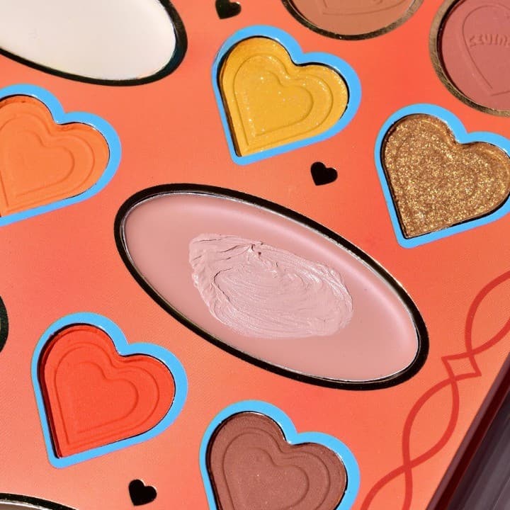 Paleta de machiaj KEVIN & COCO, 20 culori Orange Girl, fard de pleoape si blush, portocalie — varianta 3