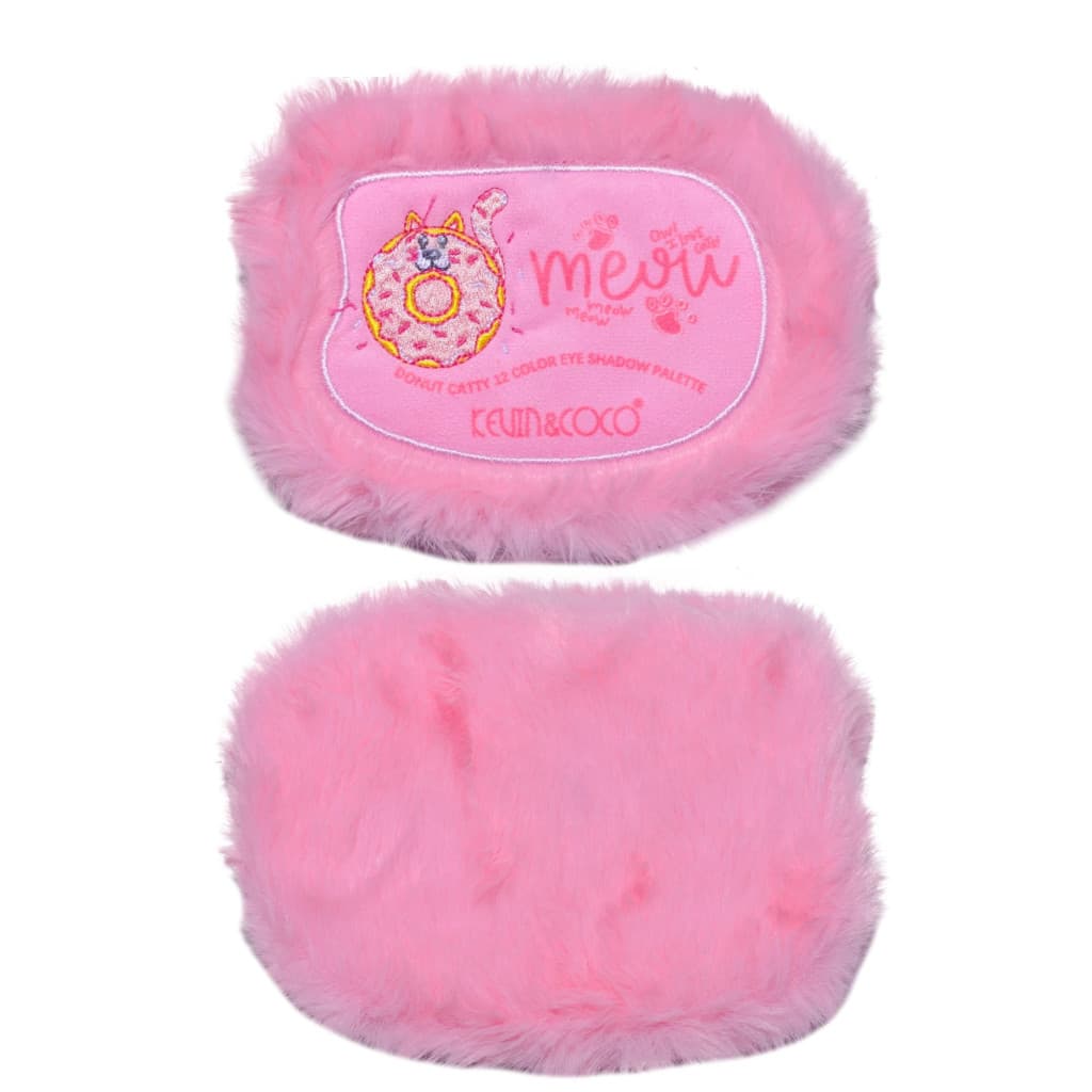 Paleta de Machiaj KEVIN & COCO, Pink Fuzzy, fard de pleoape,12 culori, 15 x 10.5 x 3 cm — varianta 4