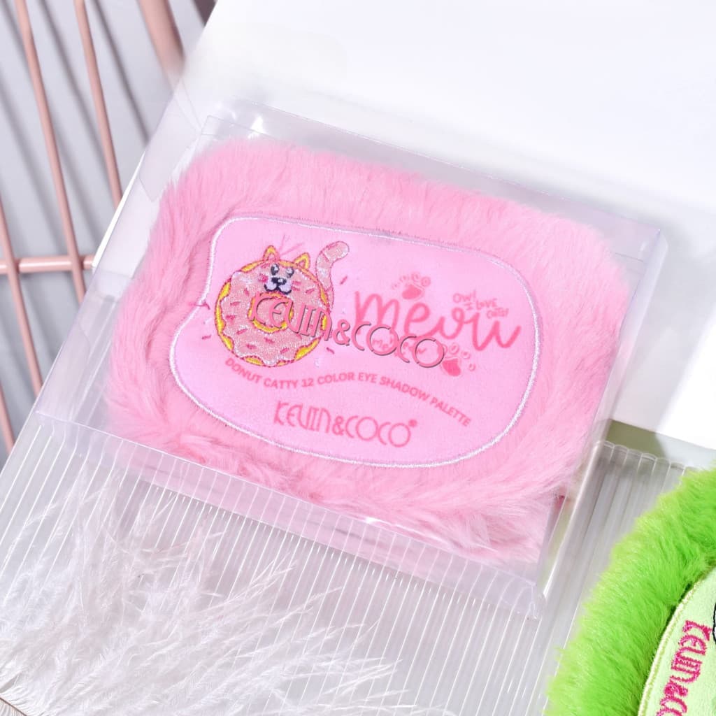 Paleta de Machiaj KEVIN & COCO, Pink Fuzzy, fard de pleoape,12 culori, 15 x 10.5 x 3 cm — varianta 6