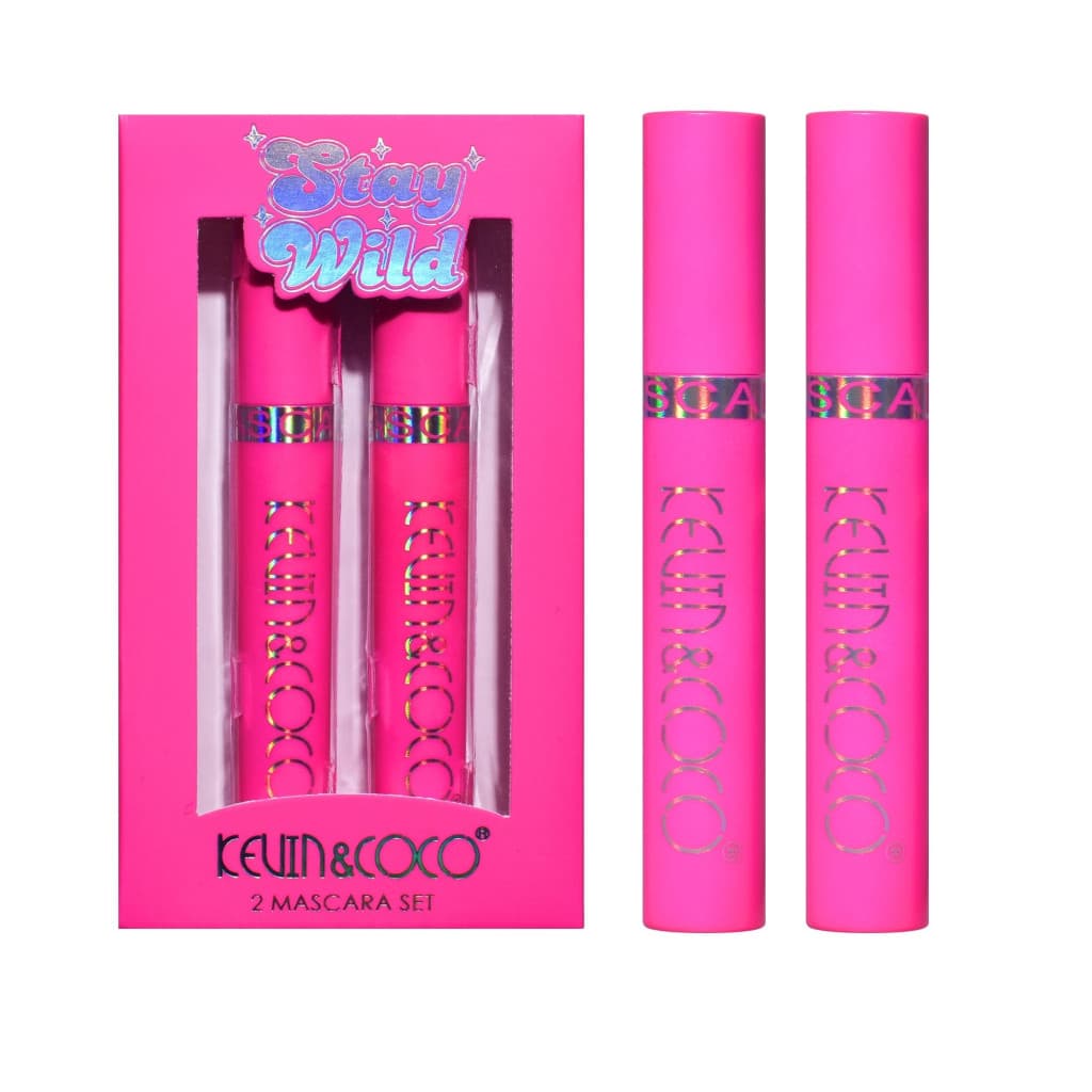 Set 2 Mascara KEVIN & COCO, Stay Wild, 2 culori, 15.1 x 8.5 x 2.2 cm, negru/maro — 2