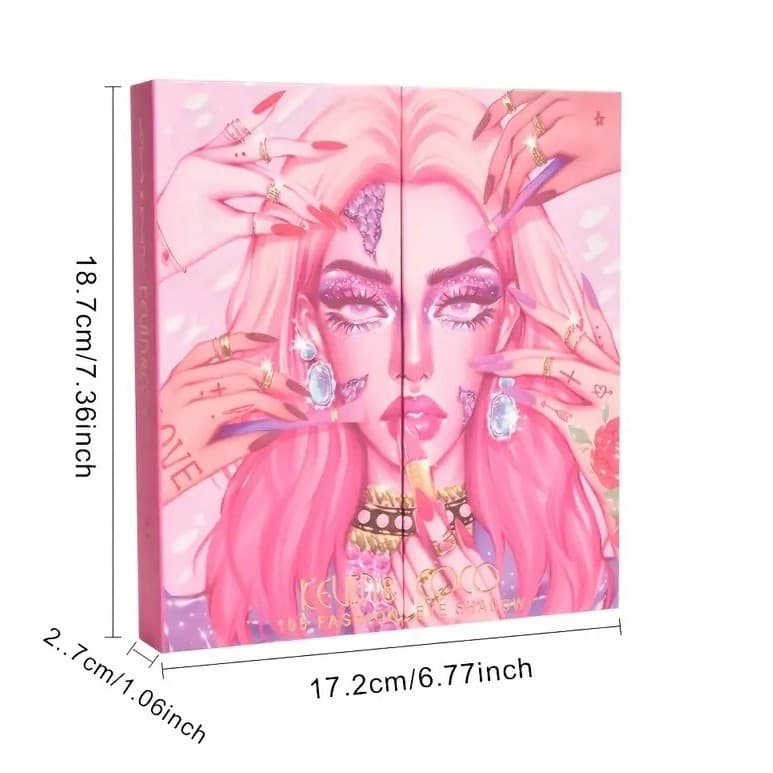 Set 4 produse de machiaj KEVIN & COCO, Vanilla Queen, 22 culori — varianta 4