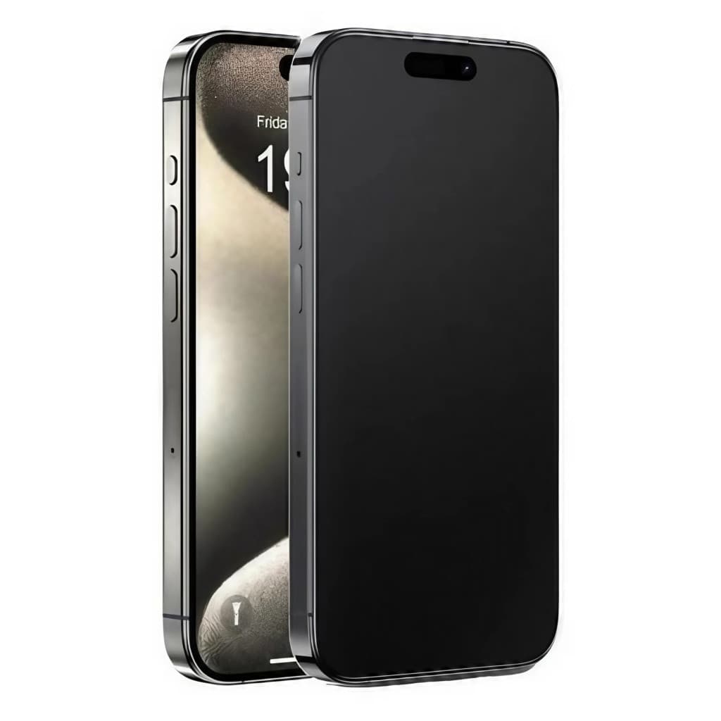 Folie de protectie Apple iPhone 15 Pro Max, Matte Ceramic, margini negre — 3