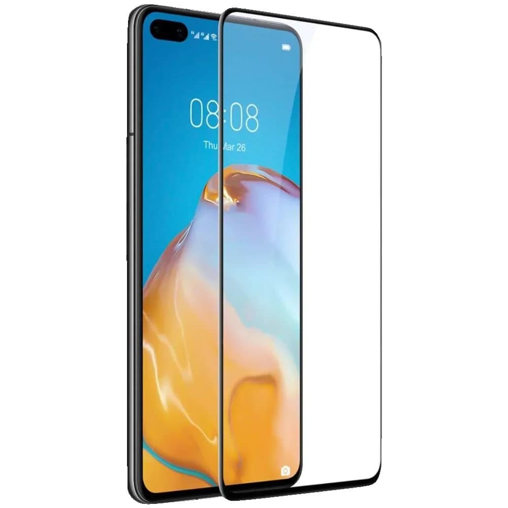 Folie de sticla Huawei P40 Pro, margini curbate, negre — principală