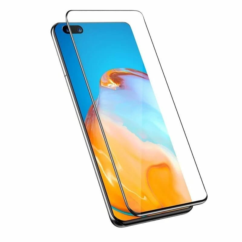 Folie de sticla Huawei P40 Pro, margini curbate, negre — varianta 2