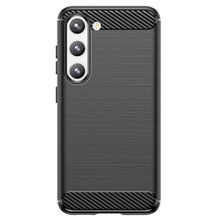 Husa Samsung Galaxy A55, Carbon Stripe, neagra — principală