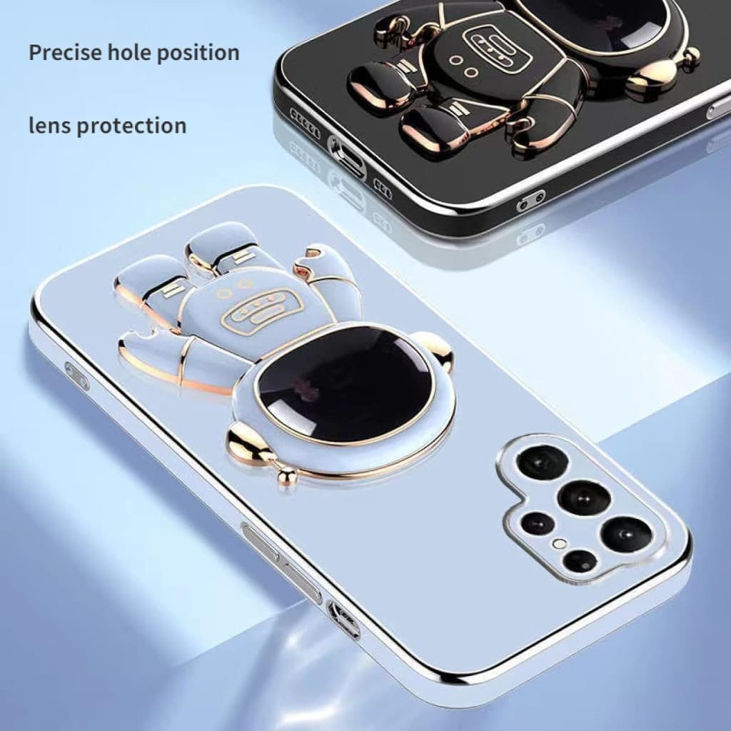 Husa Samsung Galaxy S24 Ultra, Astronaut Case, protectie camera, functie stand expunere, albastru — 2