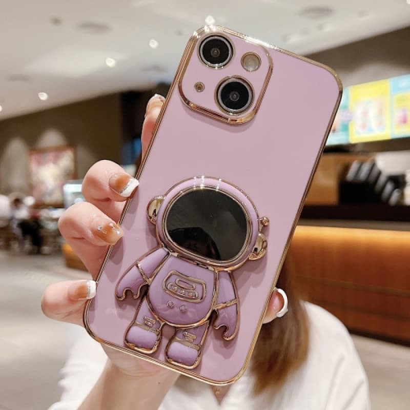 Husa Apple iPhone 14 Pro Max, Astronaut Case, protectie camera, functie stand expunere, mov — varianta 4