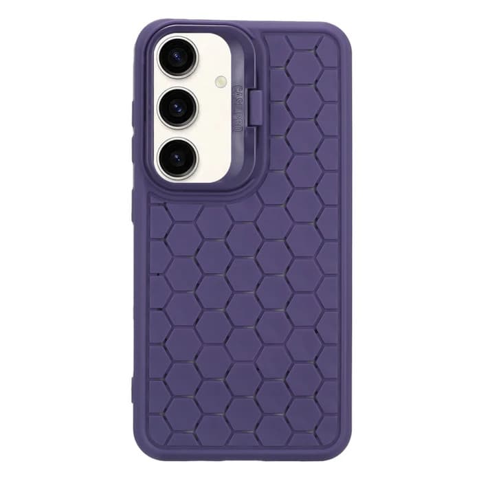 Husa Samsung Galaxy S24, HoneyComb Bracket, functie stand, mov — varianta 4