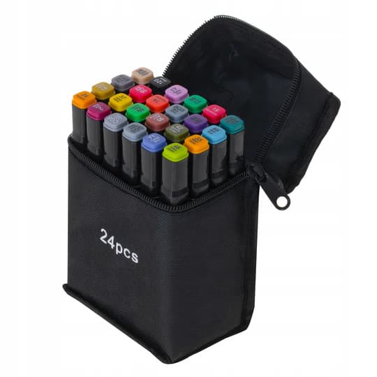 Set 24 markere cu doua capete Touch, geanta depozitare inclusa — principală