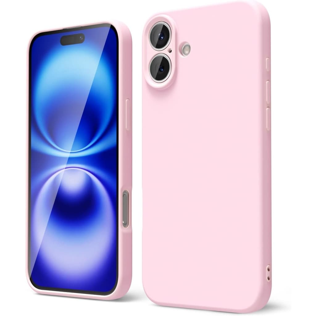 Husa protectie Apple iPhone 16 Plus, Matt TPU, protectie camera, roz pal — principală