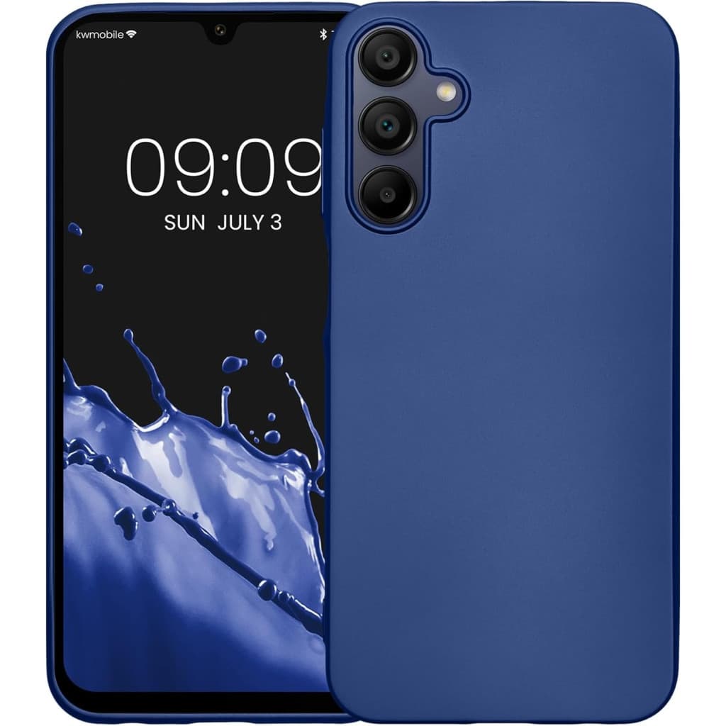 Husa Samsung Galaxy A15, Matt TPU, albastru — principală