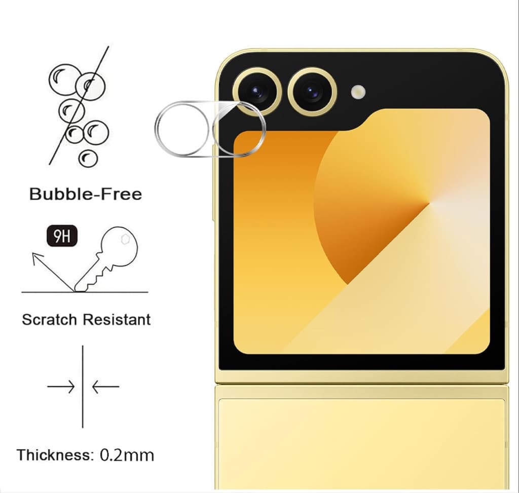 Folie de sticla pentru camera Samsung Galaxy Z Flip 6, transparenta — varianta 2