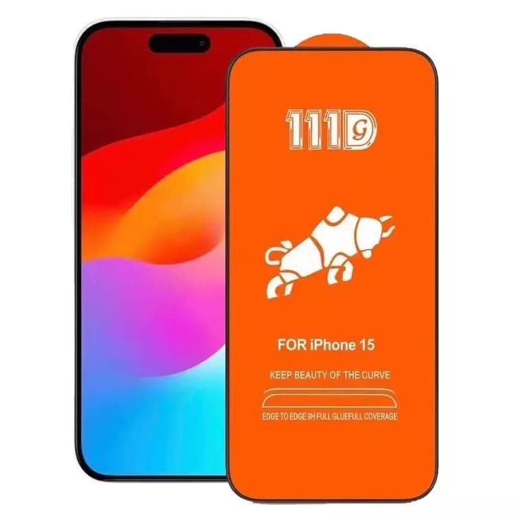 Folie de sticla Apple iPhone 16 Plus, Full Glue 111D, margini negre — principală