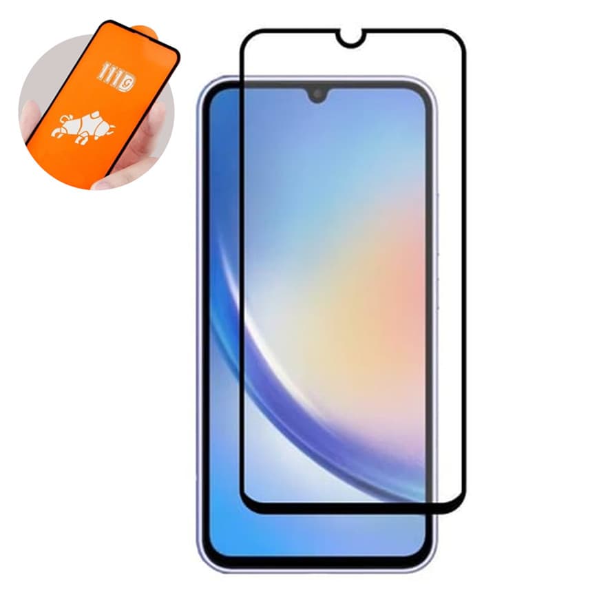 Folie de sticla Samsung Galaxy A35 4G/5G, Full Glue 111D, margini negre — principală
