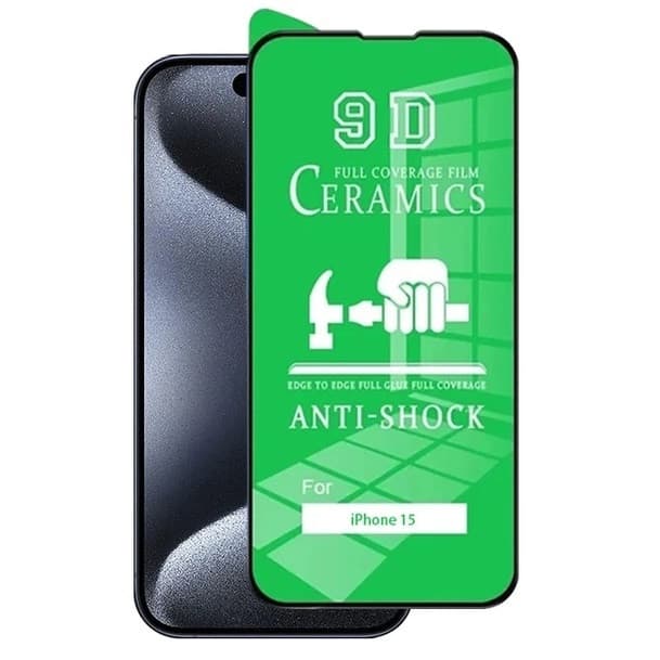 Folie protectie Apple iPhone 16 Pro, Ceramic Film, margini negre