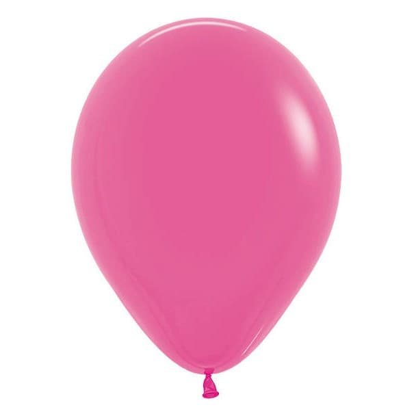 Set 10 Baloane din Latex, Model Party cu Buline si Simple, 30 cm, Fucsia, 2.8 g — varianta 3