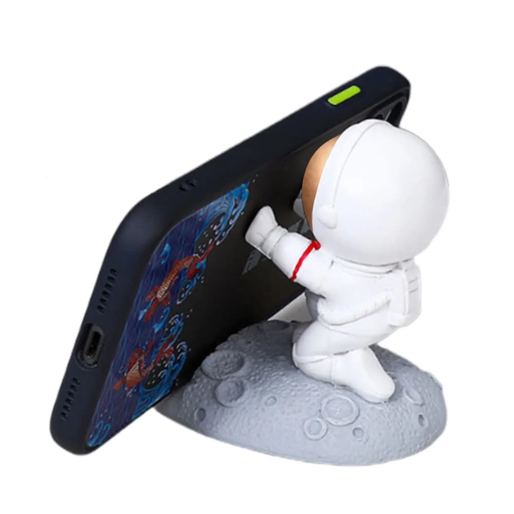 Suport pentru telefon Micul Astronaut, alb/auriu, model 1 — varianta 2