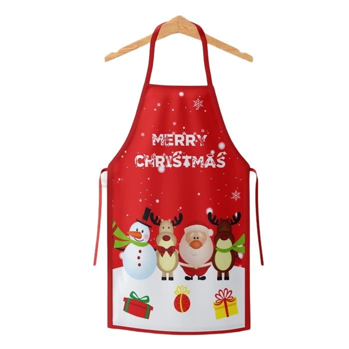 Sort de bucatarie decorativ, tema Craciun, 50 x 70 cm, model Merry Christmas