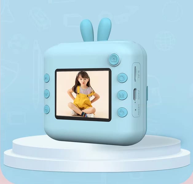 Aparat foto, camera video Full HD pentru copii IDK-A23, imprimanta termica incorporata, roz — varianta 3