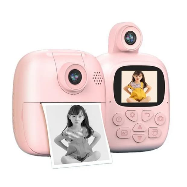 Aparat foto, camera video Full HD pentru copii IDK-A19, imprimanta termica incorporata, turcoaz — varianta 2