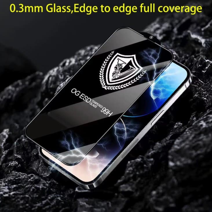 Folie sticla Apple iPhone 15 Pro, Full Glue OG ESD, premium, margini negre — varianta 2
